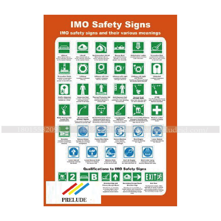 船用IMO标志标牌 331536IMO安全标志 420 X 297MM