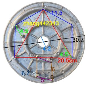 三角半球16L电饭锅电热盘加热盘发热盘2450W2550W2600W2650W2500W