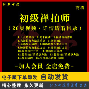 A51禅拍疗愈拍打疗法全身经络振动手法经络疏通静心冥想调理教程