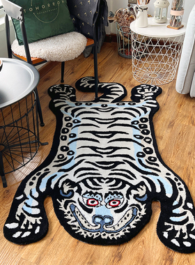 时尚潮牌humanmade老虎地毯手工tufting腈纶簇绒加厚免洗书房卧室