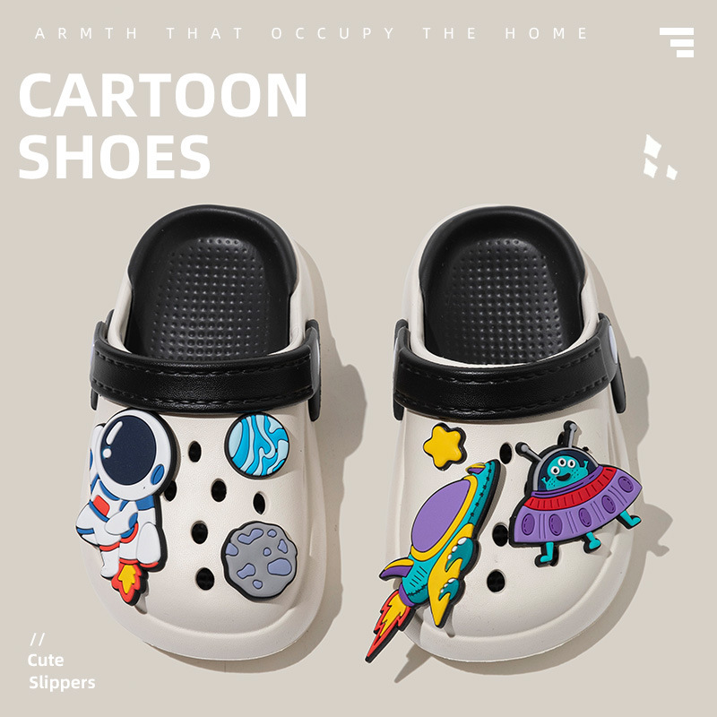 2025夏新款男童太空宇航员洞洞鞋