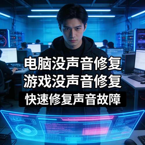 电脑没声音游戏没声音快速解决声音故障软件升级音响没声音静音