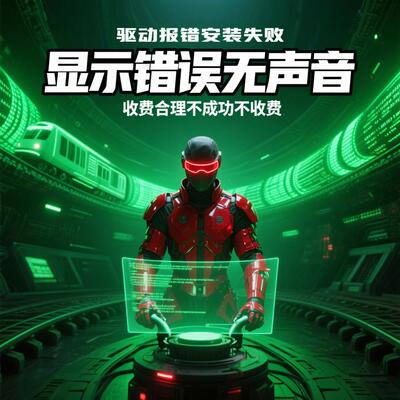 声卡显卡驱动报错驱动安装升级失败快速处理收费合理失败退款
