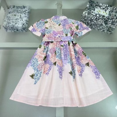 2025年夏季最新款女童短袖连衣裙设计简单大方又有辨识度做工精致