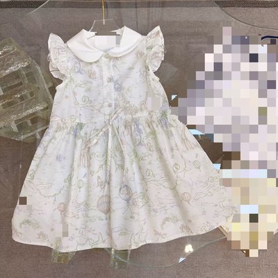2025年夏季最新款女童连衣裙荷叶边小飞袖设计简单大气又有辨识度