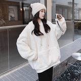奶fu奶fu刺绣毛毛套头连帽卫衣8156P135控价208，女装卫衣/绒衫，浙宝265