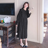 压轴工艺直筒木耳边连衣裙8533-P120-控188，女装连衣裙，浙宝265