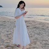 大货提花白色连衣裙8196P125178，女装连衣裙，浙宝265