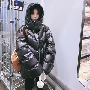大货已出 黑色中长款90绒羽绒服 8523 P325 488图片