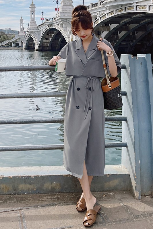 出货中西装裙Q29-P100控158,女装连衣裙,浙宝265