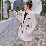 已出货2022春装新款贴标抽绳西装外套8744P125控价188，女装西装，浙宝265