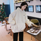 奶fu奶fu刺绣毛毛套头连帽卫衣8156P135控价208，女装卫衣/绒衫，浙宝265