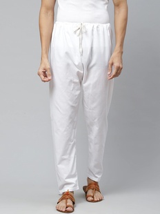 裤 印度进口白色舒适休闲透气优质纯棉时尚 可穿 野人小饰 子四季