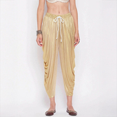 均码 印度服装 宽松 舞蹈裤 多蒂裤 金色百搭哈伦裤 民族风搭配上衣裤