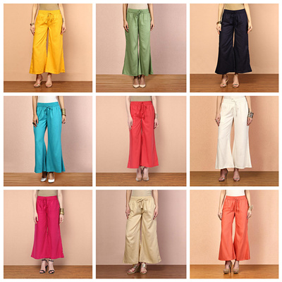 印度搭配上衣阔腿裤春夏款微喇裤