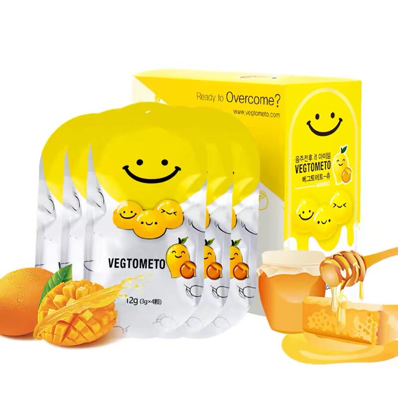 韩国配方维格美VEGTOMETO 维格托美笑脸糖果软糖解酒前后解酒糖