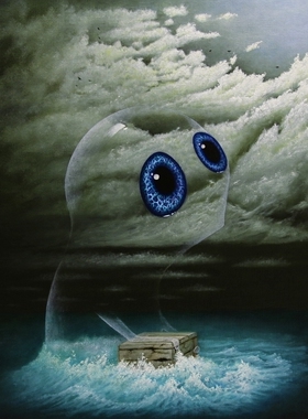 超现实主义画家August Vilella 精灵希望 正品证书亲签限量版