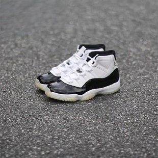 Nike/耐克Air Jordan 11 Concord AJ11 大童黑白篮球鞋378038-100