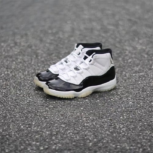 Nike/耐克Air Jordan 11 Concord AJ11 大童黑白篮球鞋378038-100