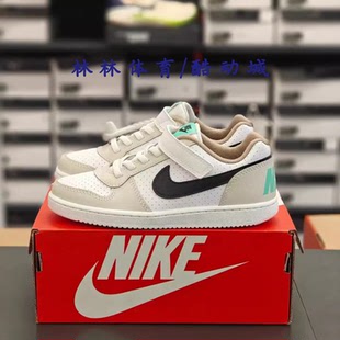 NIKE耐克COURT BOROUGH男女童儿童魔术贴运动休闲板鞋DZ2785-101