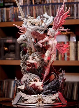 热火gk 现货《大剑》迪妮莎 VS 菲斯娜 1/6 雕像模型手办高72cm