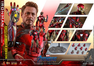 HotToys正版 复仇者联盟4 钢铁侠 MK85 战损版 1/6 压铸合金 雕像
