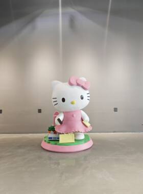 现货 原版 凯蒂猫 hello Kitty雕像模型rocket 火箭工作室