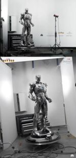 1钢铁侠MK2模型雕像可发光胸甲可拆卸 高210cm 钢铁侠系列1 现货