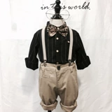 Детский комплект, демисезонное платье, детская рубашка, костюм мальчика цветочника, комбинезон, в британском стиле