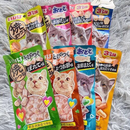 伊纳宝烤海鲜饼干组合猫零食