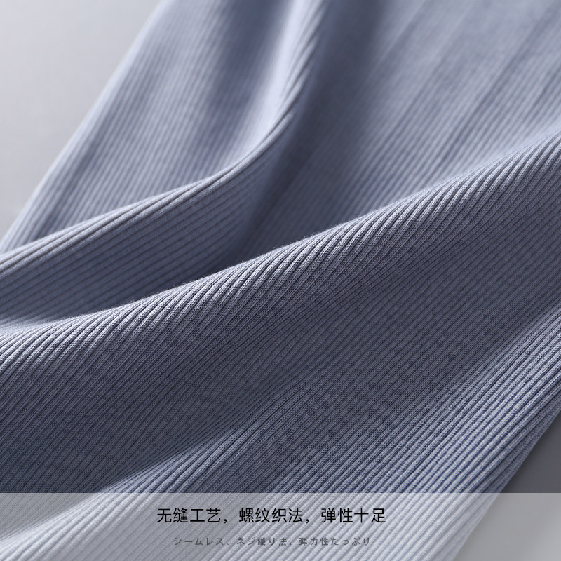 실크와 면의 신축성 있는 나사산 조끼 심리스 원피스 슬림핏 서스펜더 천연 멀베리 실크 이너 레이어링 셔츠