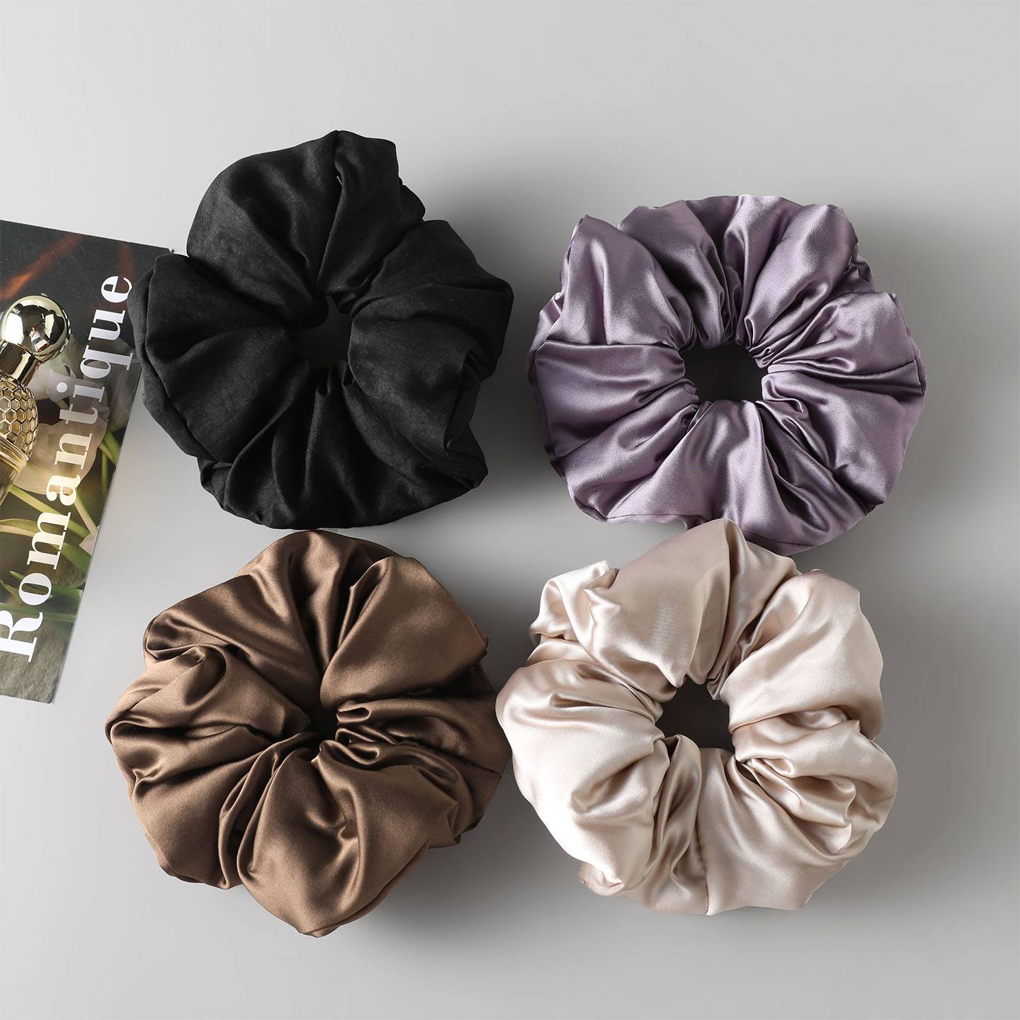 100%桑蚕丝加宽大肠圈发绳