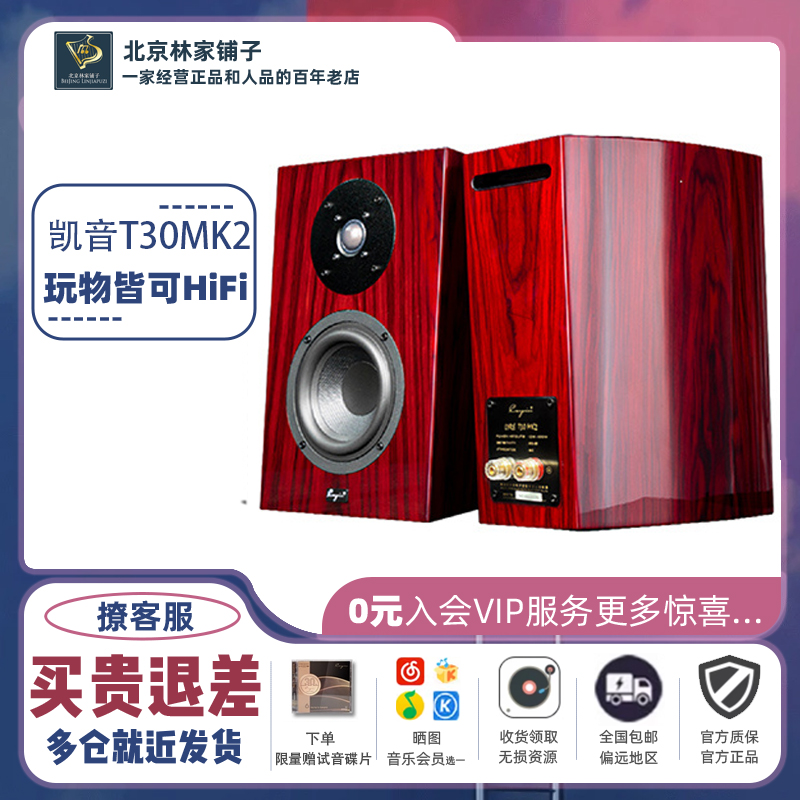 凯音T30MK2HIFI发烧书架音箱