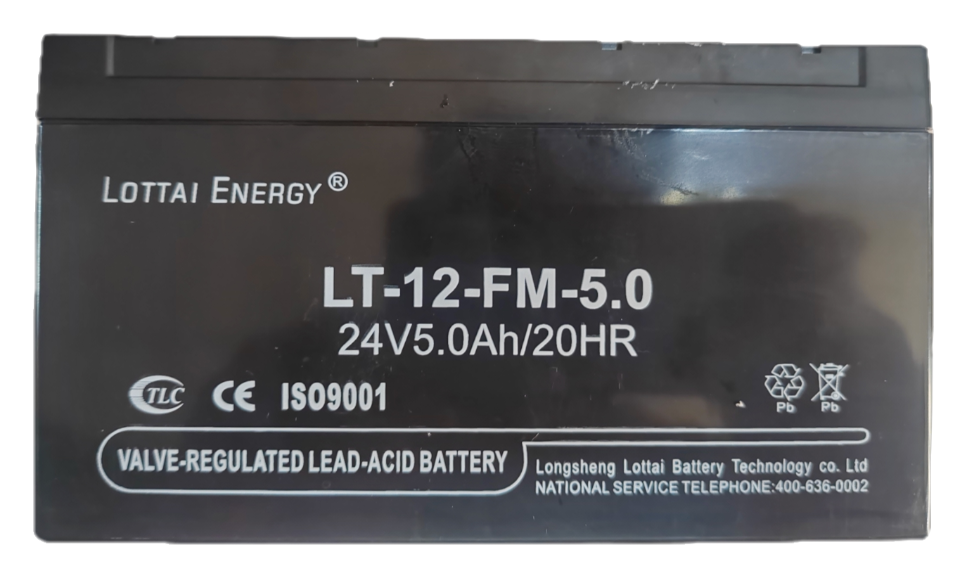 乐泰24V5AH蓄电池卷帘门电动门交流直流备电控制器专用电瓶