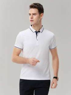 男式夏季翻领polo衫工作服t恤印logo广告文化衫短袖订做刺绣印字