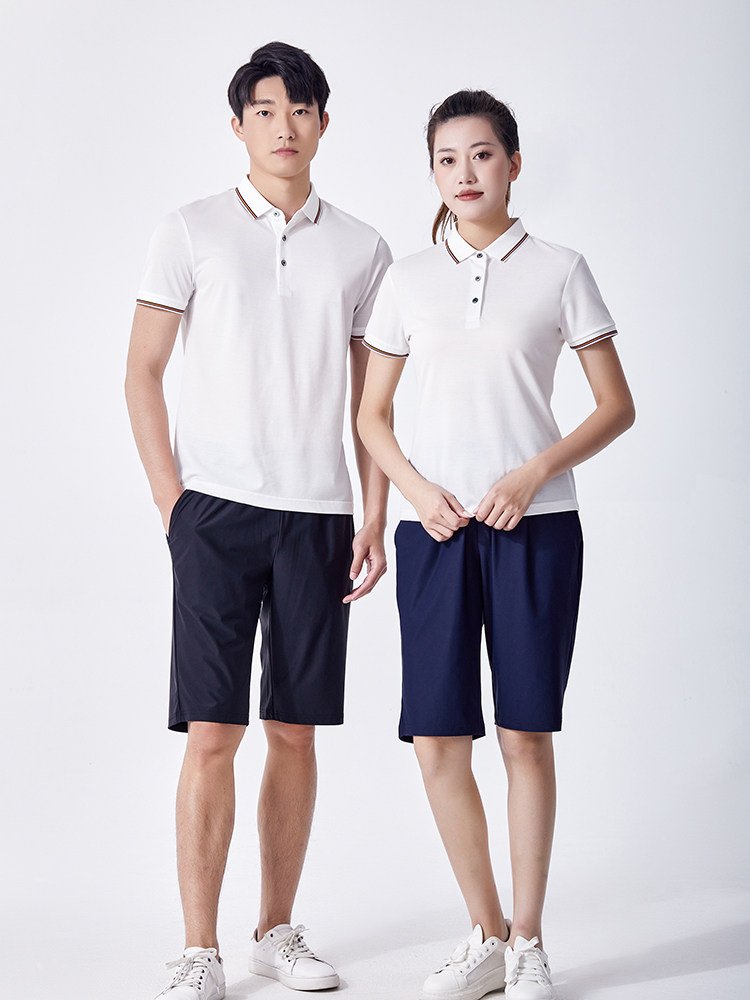 POLO衫定制工作服夏季T恤男订制工装工衣短袖t女桑蚕丝印字logo