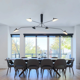 中古法式SergeMouille 客厅吊灯北欧卧室灯设计师张牙舞爪鸭嘴灯