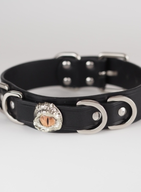 红铜仿真眼睛 智慧之眼禁欲系锁骨链刻字项圈puppy颈环颈带bulvge