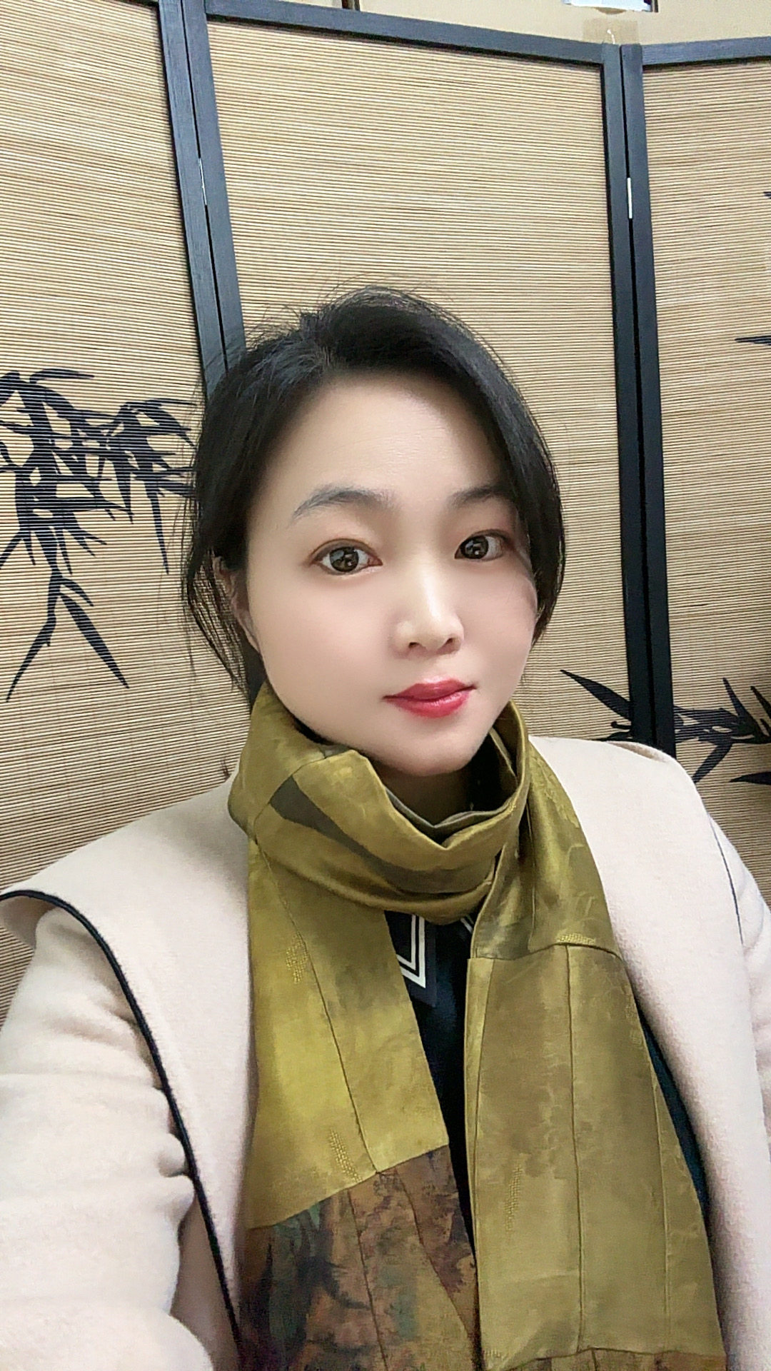 100%桑蚕丝香云纱拼接围巾