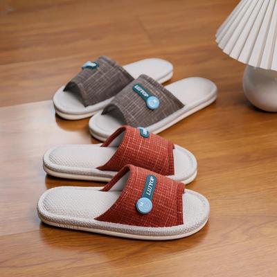 龙鑫璐佳PVC透气不臭脚亚麻拖