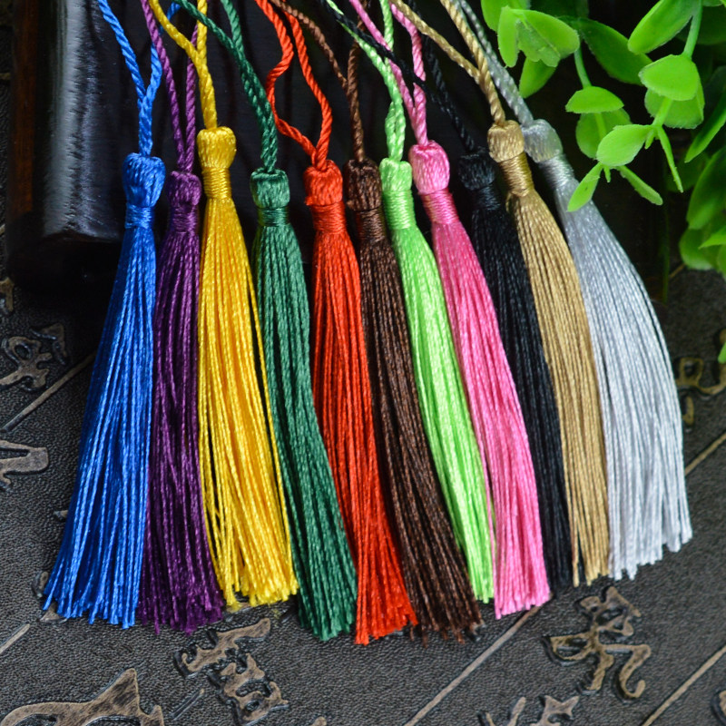 扇子小流苏 简约手工挂穗汉服窗帘发簪博士帽学士帽团扇装饰挂饰