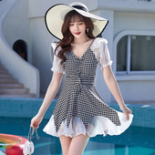 连体泳装 泳衣女性感遮肚显瘦保守大码 胖mm遮肉泡温泉2026年新爆款