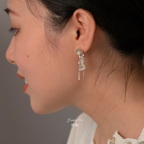 JWOO气质纯银女原创耳环