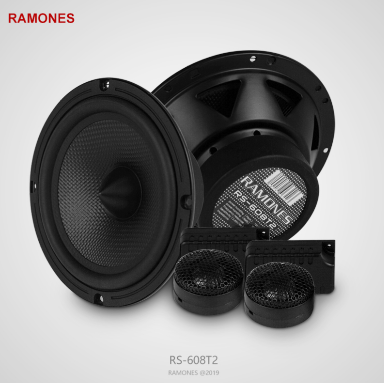 雷蒙斯RAMONES汽车音响6.5寸车载重低音套装喇叭扬声器主机直推