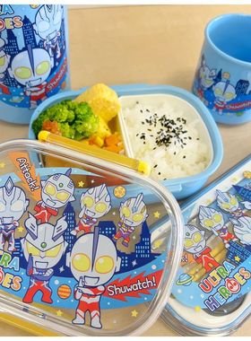 日本OSK布莱泽儿童保温杯直饮杯筷叉勺套装饭团模具奥特曼系列