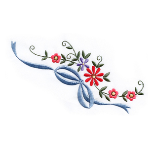 小清新花朵花卉刺绣绣花文件20年绣花制版打样绣花打带打卡制版