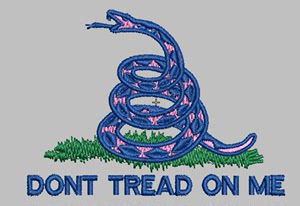 dont tread on me电脑绣花刺绣元素文件家用商用通用绣花机格式