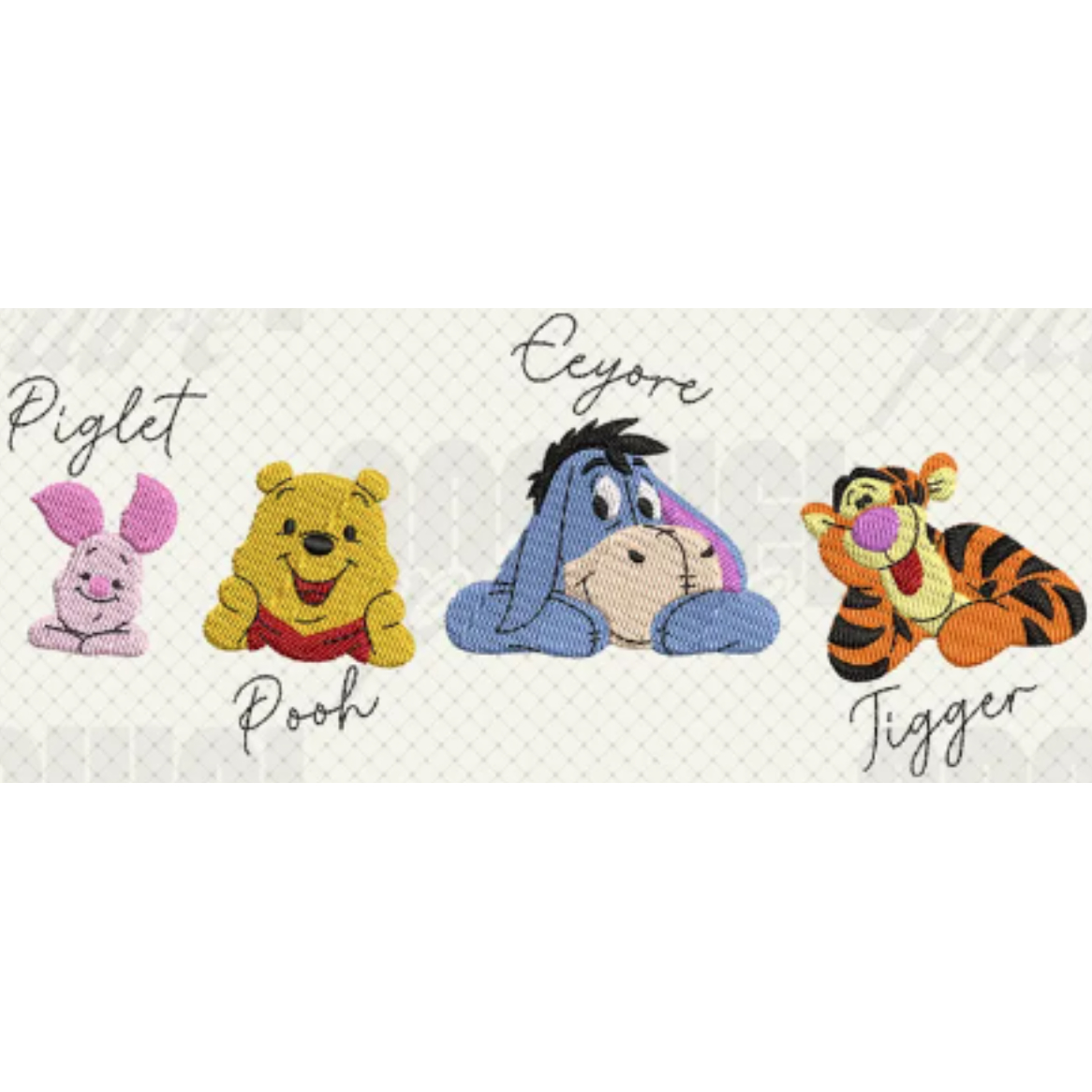 卡通动漫动画电脑绣花刺绣文件emb dst pes vp3 jef cnd 格式通用