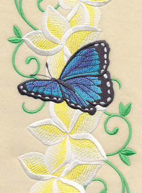 紫色蝴蝶绣花刺绣提供高端绣花刺绣定制进口绣花机进口绣花针和线