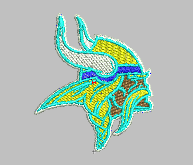 NFL 明尼苏达维京人美式橄榄球队Minnesota Vikings绣花刺绣文件